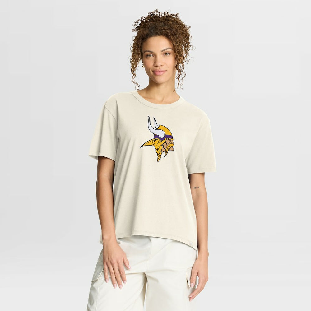 Minnesota Vikings Women's Dove Legacy T-Shirt - Cream outlet