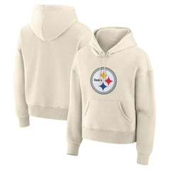 Pittsburgh Steelers Women's Dove Legacy Pullover Hoodie - Cream sale