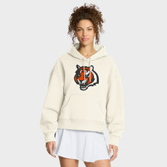 Cincinnati Bengals Women's Dove Legacy Pullover Hoodie - Cream cheap
