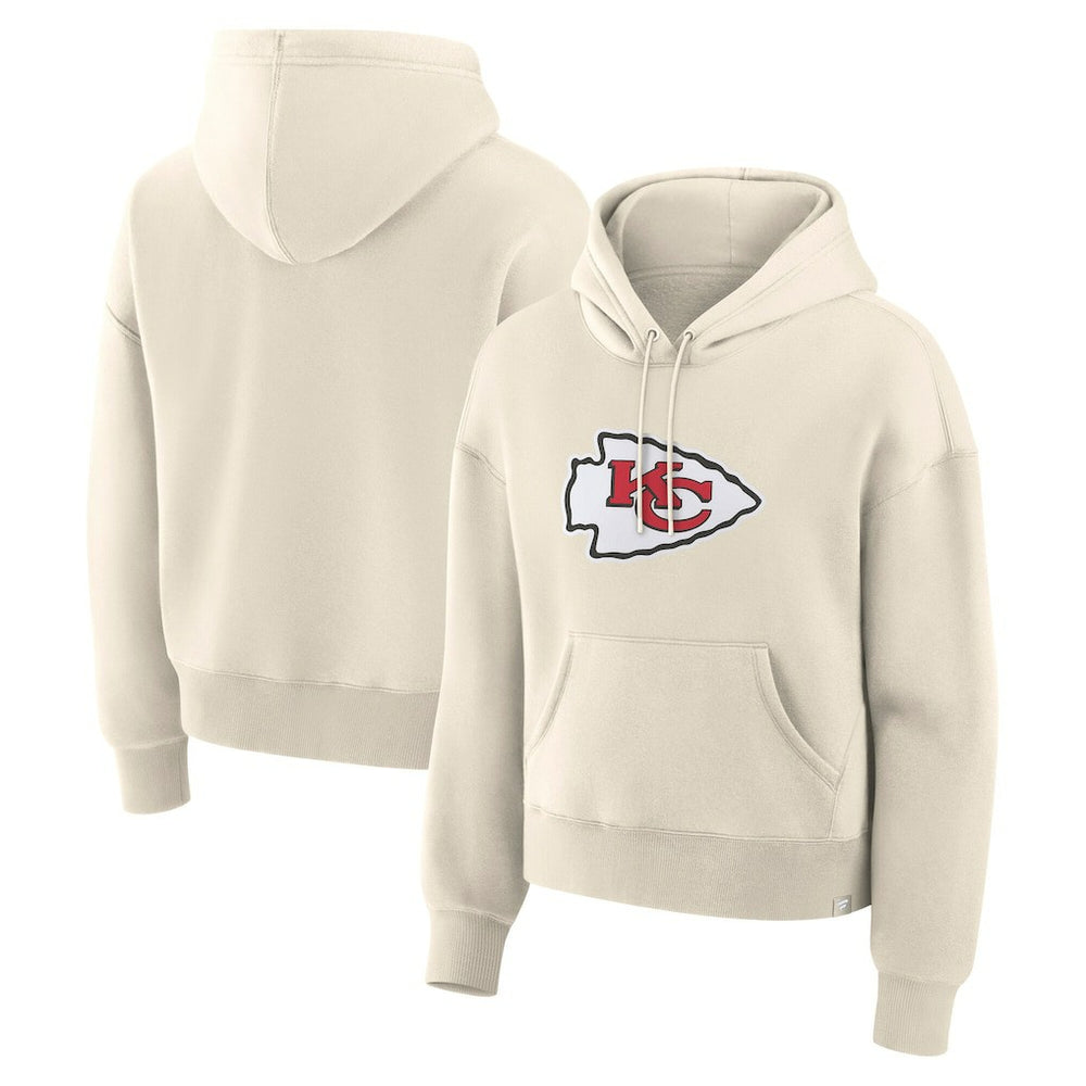Kansas City Chiefs Women's Dove Legacy Pullover Hoodie - Cream sale