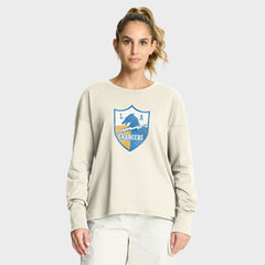 Los Angeles Chargers Women's Dove Legacy Long Sleeve T-Shirt - Cream outlet