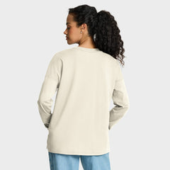 Denver Broncos Women's Dove Legacy Long Sleeve T-Shirt - Cream on sale