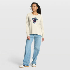 Tennessee Titans Women's Dove Legacy Long Sleeve T-Shirt - Cream sale