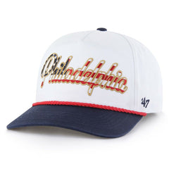 Philadelphia Phillies Patriotic Overhand Hitch Adjustable Hat White