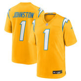 Quentin Johnston Los Angeles Chargers Alternate Charger Power Game Player Jersey - Gold sale