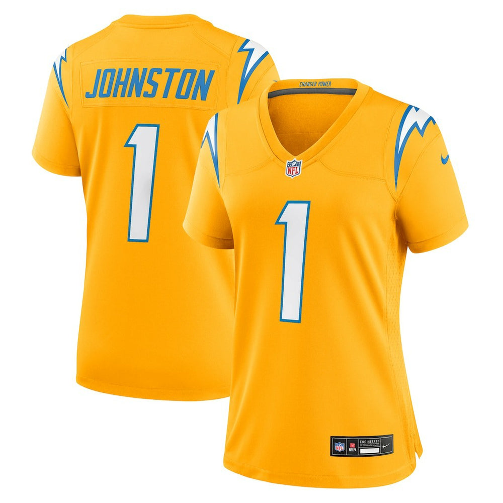 Quentin Johnston Los Angeles Chargers Women's Alternate Charger Power Game Jersey - Gold online