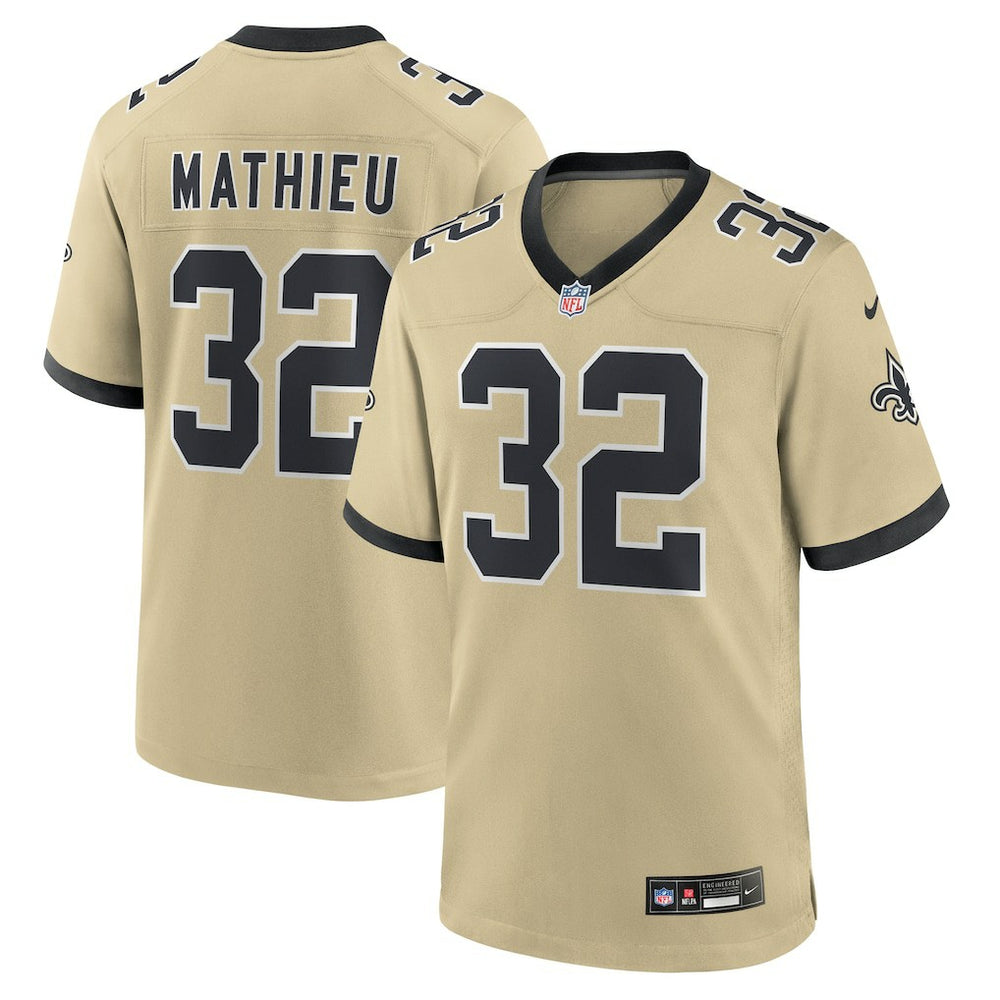 Tyrann Mathieu New Orleans Saints Gameday Golds Alternate Game Player Jersey - Gold on sale