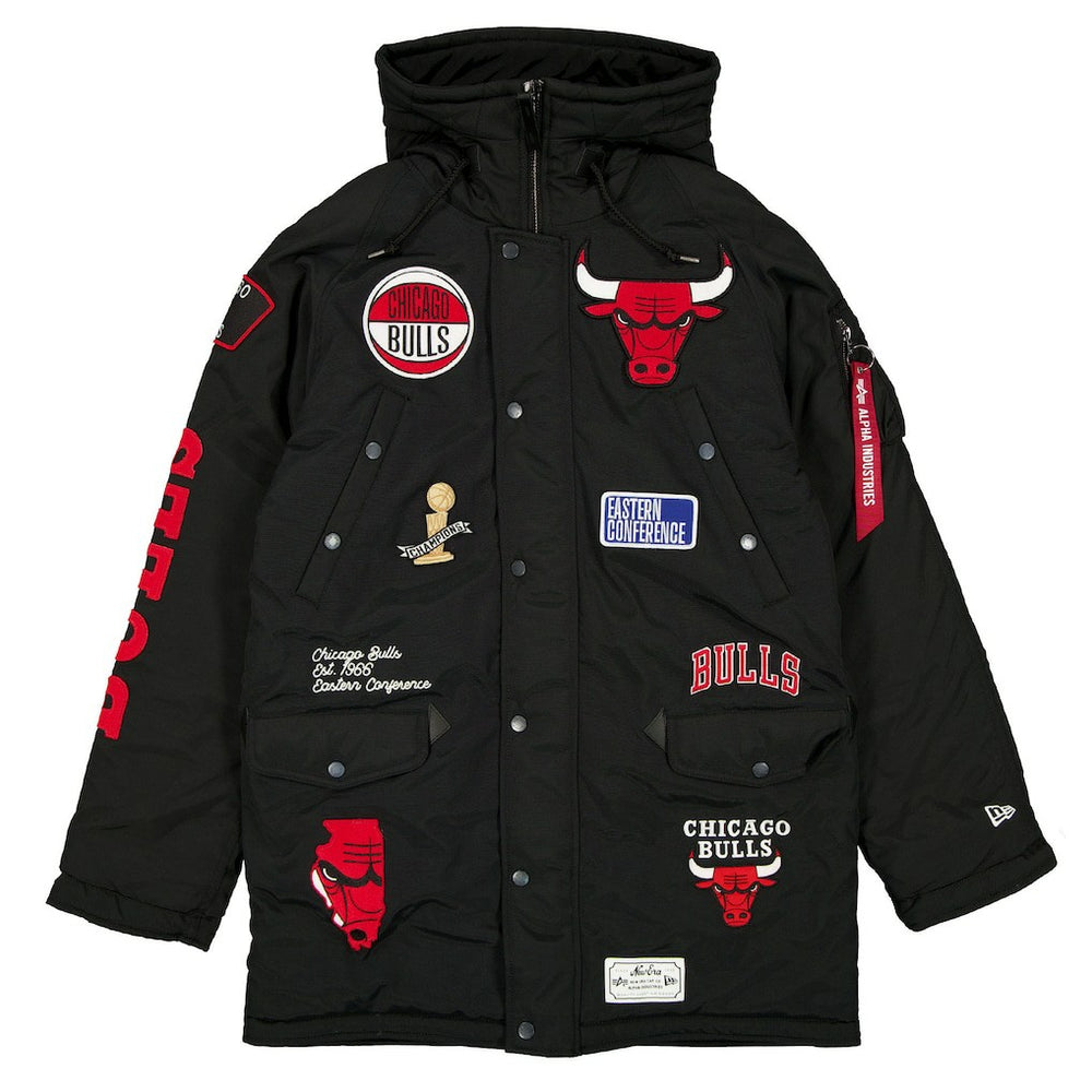 Chicago Bulls x Alpha Industries Altitude Mod Full-Snap Parka - Black cheap
