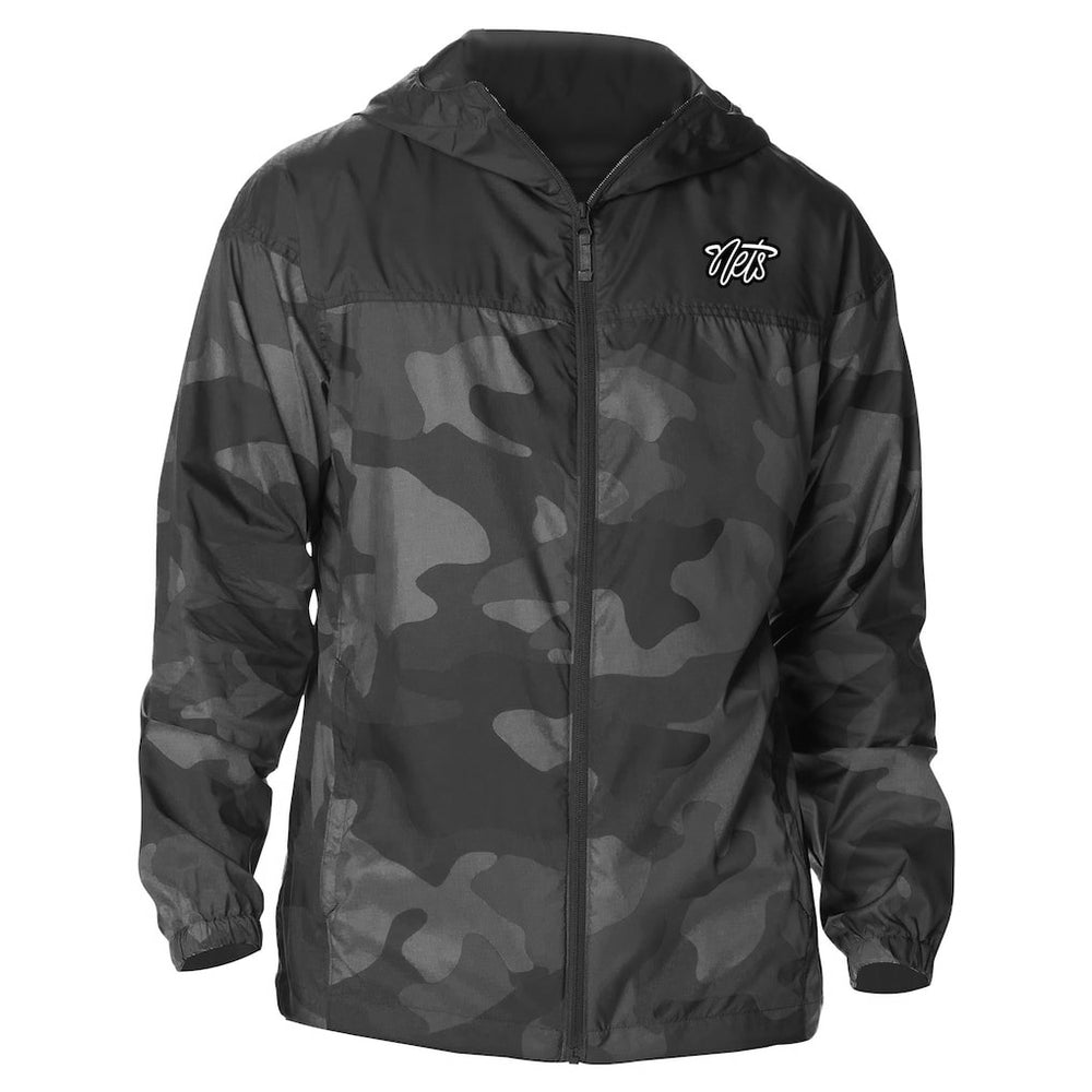 Brooklyn Nets Camo Flash Challenger Windbreaker Full-Zip Jacket - Black discount