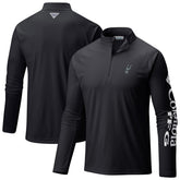 San Antonio Spurs Terminal Tackle Raglan Omni-Shade Quarter-Zip Jacket - Black sale
