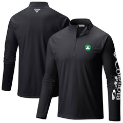 Boston Celtics Terminal Tackle Raglan Omni-Shade Quarter-Zip Jacket - Black outlet