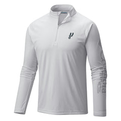 San Antonio Spurs Terminal Tackle Raglan Omni-Shade Quarter-Zip Jacket - White online