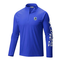 Dallas Mavericks Terminal Tackle Raglan Omni-Shade Quarter-Zip Jacket sale - Blue discount
