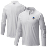 Golden State Warriors Terminal Tackle Raglan Omni-Shade Quarter-Zip Jacket sale - White discount