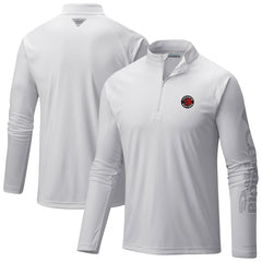 Toronto Raptors Terminal Tackle Raglan Omni-Shade Quarter-Zip Jacket - White shop