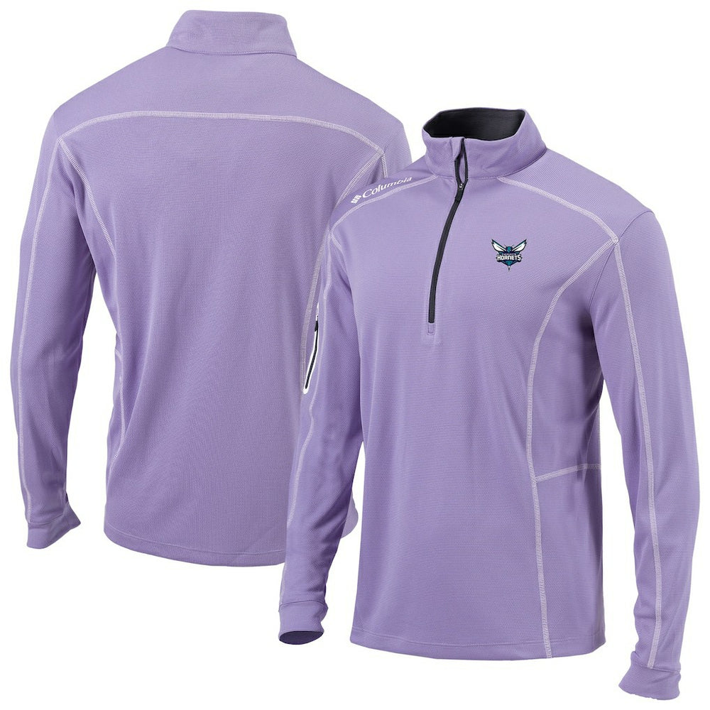 Charlotte Hornets Omni-Wick Shotgun Quarter-Zip Pullover - Lavender shop
