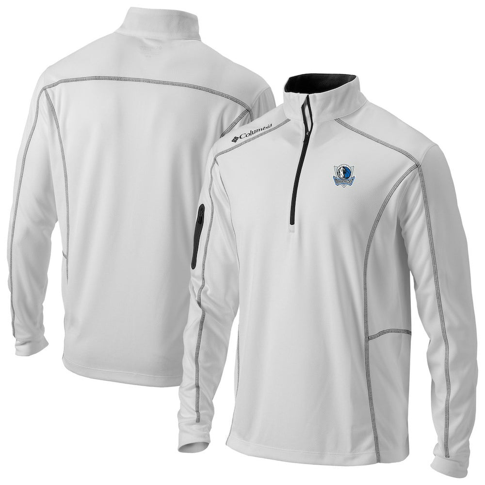 Dallas Mavericks Omni-Wick Shotgun Quarter-Zip Pullover sale - White discount