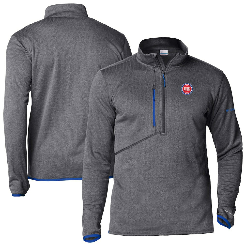 Detroit Pistons Park View Half-Zip Top sale - Gray online
