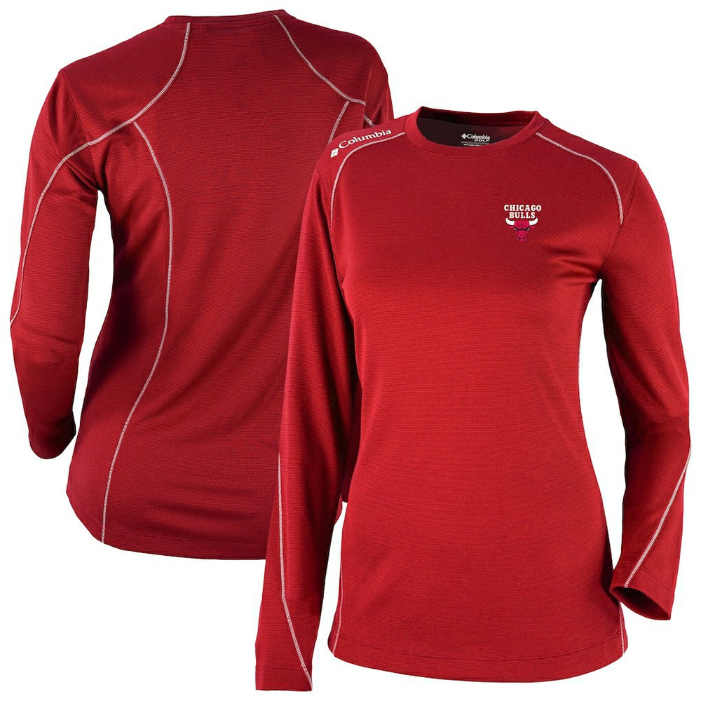 Chicago Bulls Women's Omni-Wick Shotgun Pullover Top - Red shop