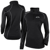 San Antonio Spurs Women's Omni-Wick Shotgun 2.0 Quarter-Zip Pullover Top - Black cheap