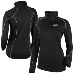 San Antonio Spurs Women's Omni-Wick Shotgun 2.0 Quarter-Zip Pullover Top - Black cheap