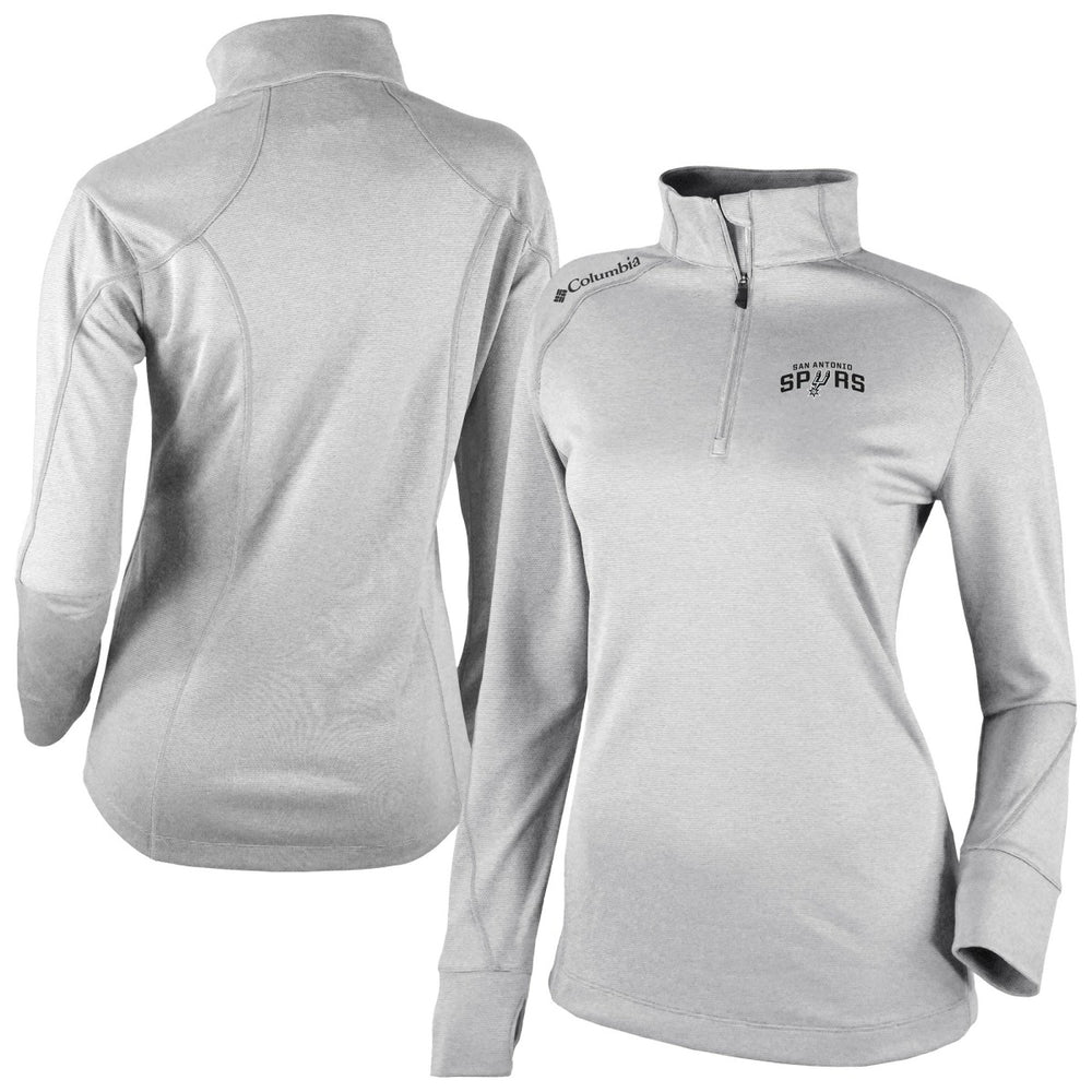 San Antonio Spurs Women's Omni-Wick Shotgun 2.0 Quarter-Zip Pullover Top - Heather Gray outlet