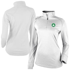 Boston Celtics Women's Omni-Wick Shotgun 2.0 Quarter-Zip Pullover Top - White cheap