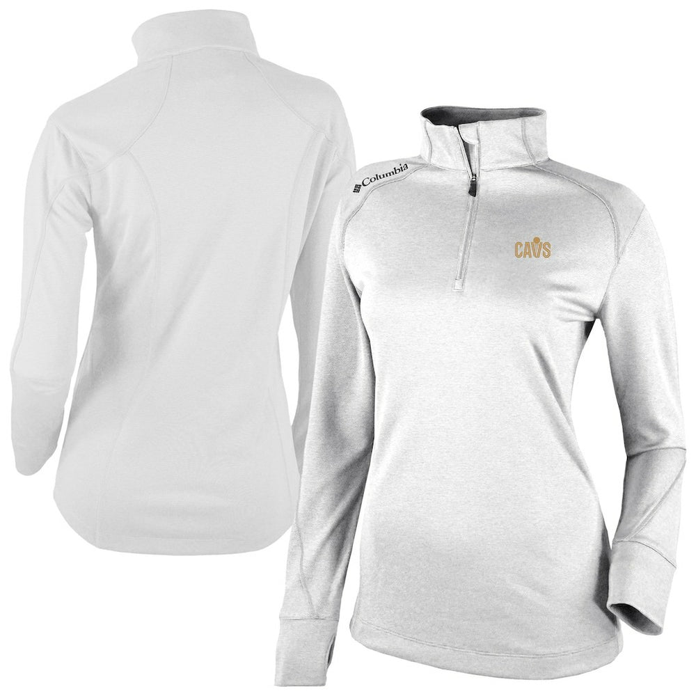 Cleveland Cavaliers Women's Omni-Wick Shotgun 2.0 Quarter-Zip Pullover Top sale - White on sale