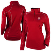 Detroit Pistons Women's Omni-Wick Shotgun 2.0 Quarter-Zip Pullover Top sale - Red cheap