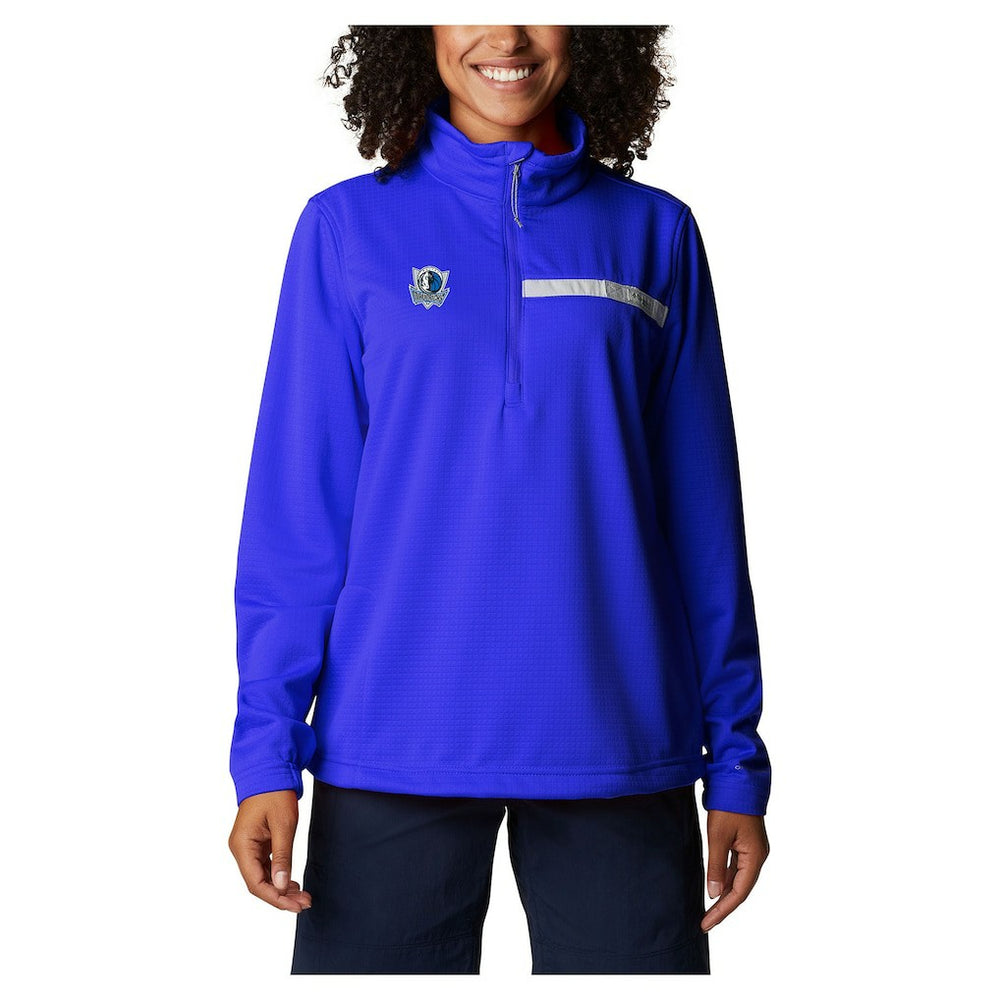 Dallas Mavericks Women's Skiff Guide Fleece Pullover Top sale - Blue sale
