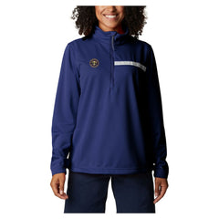 Denver Nuggets Women's Skiff Guide Fleece Pullover Top sale - Navy cheap