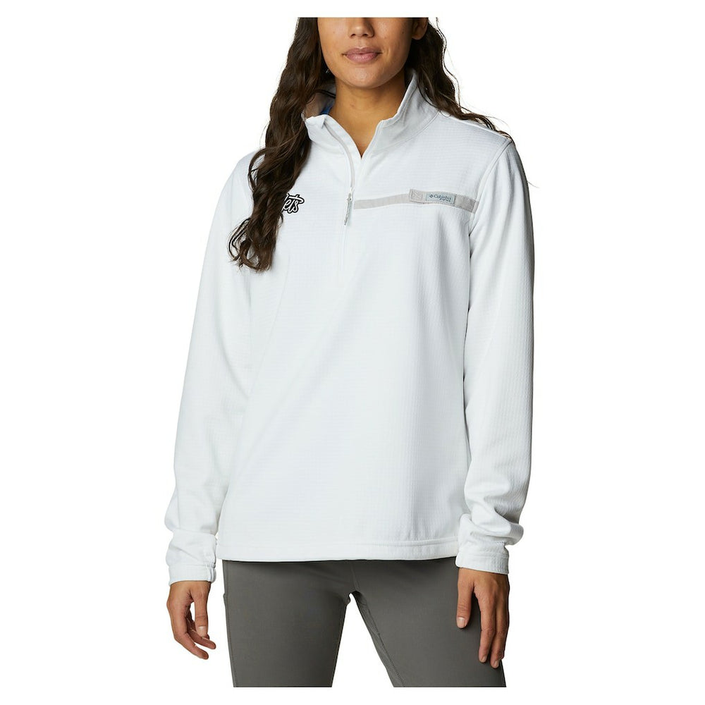 Brooklyn Nets Women's Skiff Guide Fleece Pullover Top - White sale