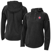 Detroit Pistons Women's Sweater Weather Quarter-Snap Hoodie sale - Black on sale
