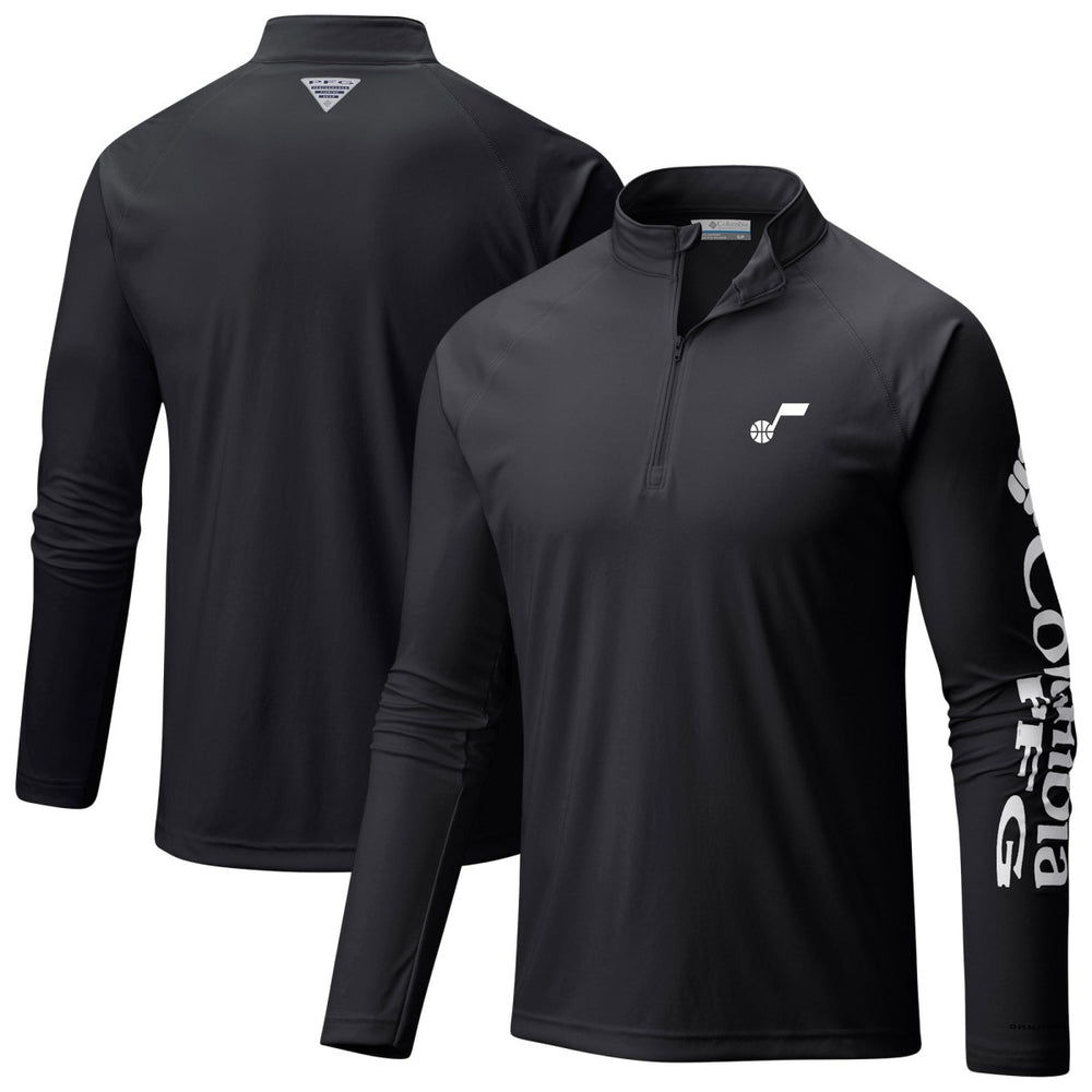 Utah Jazz PFG Terminal Tackle Quarter-Zip Top - Black sale