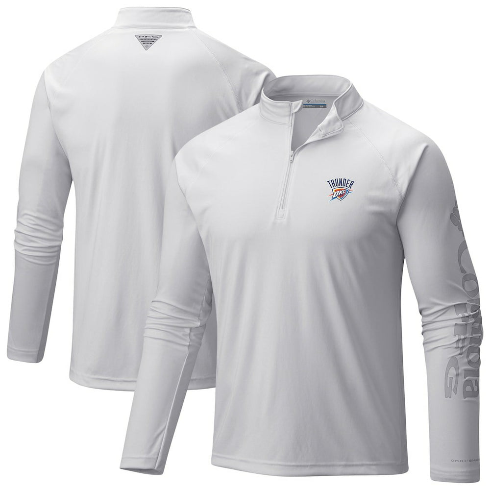 Oklahoma City Thunder PFG Terminal Tackle Quarter-Zip Top - White for sale