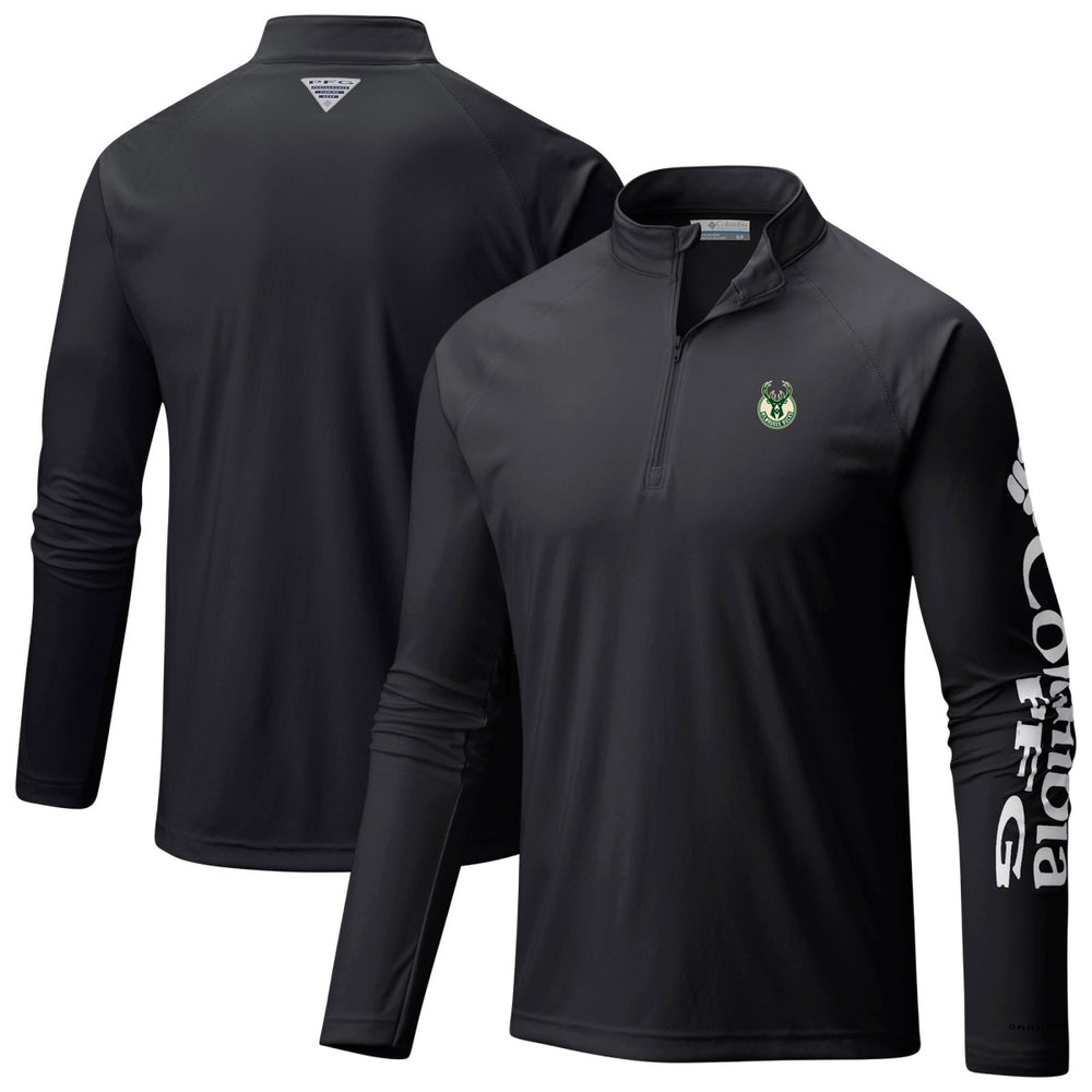 Milwaukee Bucks PFG Terminal Tackle Quarter-Zip Top - Black shop