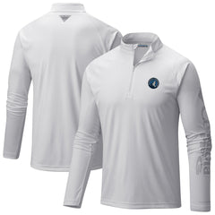 Minnesota Timberwolves PFG Terminal Tackle Quarter-Zip Top - White sale