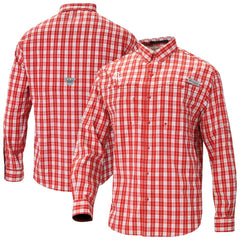Houston Rockets Super Tamiami Omni-Shade Long Sleeve Button-Down Shirt - Red shop