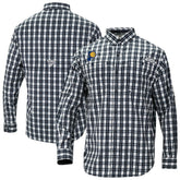 Indiana Pacers Super Tamiami Omni-Shade Long Sleeve Button-Down Shirt - Navy discount