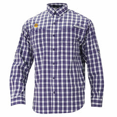 Los Angeles Lakers Super Tamiami Omni-Shade Long Sleeve Button-Down Shirt - Purple outlet