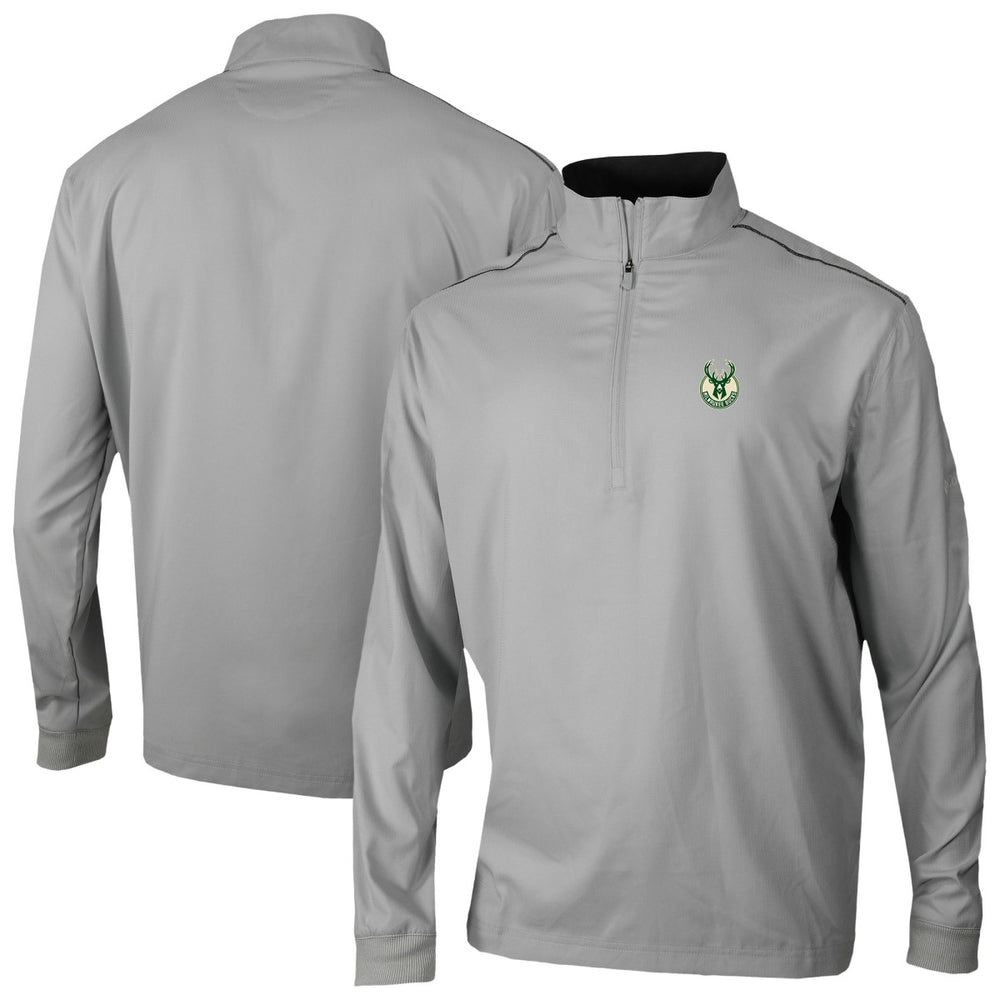 Milwaukee Bucks Omni-Wick Bogey's Paradise Quarter-Zip Top - Gray for sale