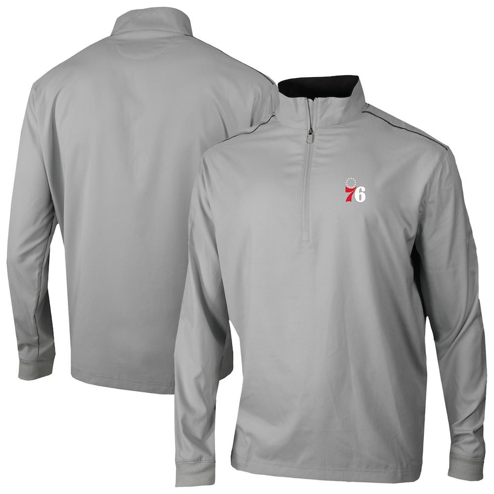 Philadelphia 76ers Omni-Wick Bogey's Paradise Quarter-Zip Top - Gray on sale