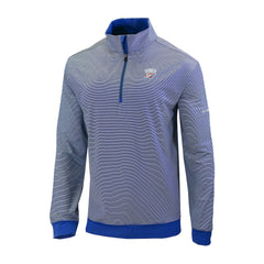 Oklahoma City Thunder Omni-Wick Even Lie Quarter-Zip Top - Blue on sale
