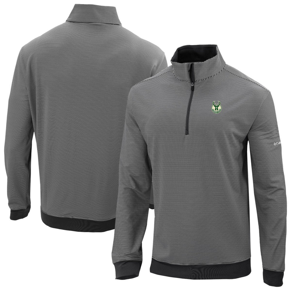 Milwaukee Bucks Omni-Wick Even Lie Quarter-Zip Top - Black shop