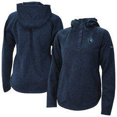Minnesota Timberwolves Women's Sweater Weather Quarter-Snap Hoodie - Navy on sale