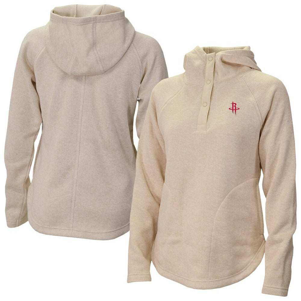 Houston Rockets Women's Sweater Weather Quarter-Snap Hoodie sale - Cream online