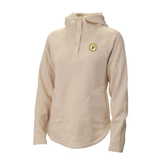 Indiana Pacers Women's Sweater Weather Quarter-Snap Hoodie - Cream outlet