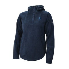 Memphis Grizzlies Women's Sweater Weather Quarter-Snap Hoodie - Navy discount