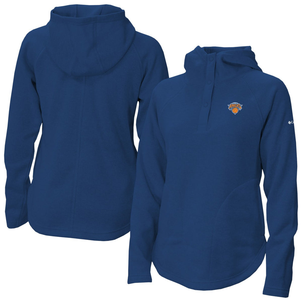 New York Knicks Women's Sweater Weather Quarter-Snap Hoodie - Blue shop