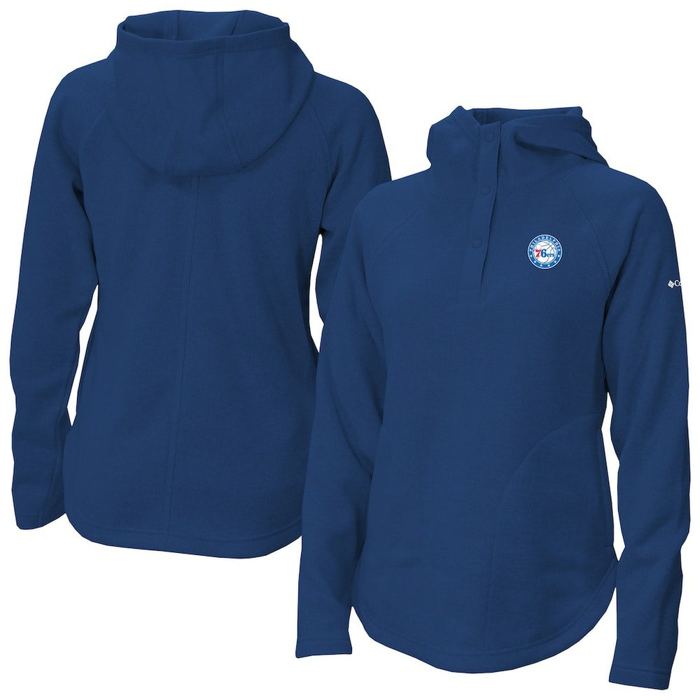 Philadelphia 76ers Women's Sweater Weather Quarter-Snap Hoodie - Blue online